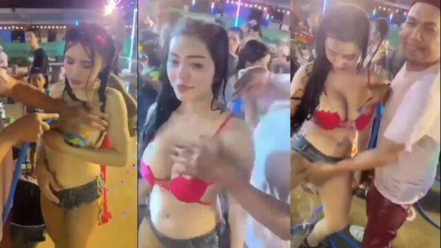 คลิปหลุด สุดฉาวหนุ่มเล่นสงกรานต์แต่ไม่ได้เล่นน้ำเลย สงสัยเล่นแต่นมกับหีทั้งบีบทั้งดมฟินไปดิ้