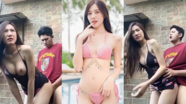 สาวนั่งดริ้ง ndream น้องดรีมพาผัวแอบเย็ดข้างบ้าน เสียบสดยืนซอยหีครางเสียงเบาๆกลัวคนมาเห็น